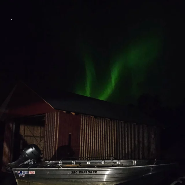 With the Northern Lights dancing in the sky we're changing season here in Kängsön #swedishlapland. Here's an update from this week:

*Ice is taking over on the Bothnian Bay, so we had to take up the last pikefishing boat on Thursday night! 

*Kayakrental is now officialy closed with ice around the rental platform,big thanks to all you renters for joining us this season.

*On Friday we got rhe first fresh layer of snow, 5 cm. Same day we filled up the new workspace / boathouse with concrete on the floor. Will be perfect to have a warm space to fix gears and customers canoes/kayaks during wintertime as well.

*Esquif order is now made. Thanks for orders, there will be a good fill of our stock somewhere in February or even earlier

* Have a great weekend friends! //Oskar

#canoeadventurenorth
#canoelife #outdoor #esquifcanoes #pikefishing #canoecenter